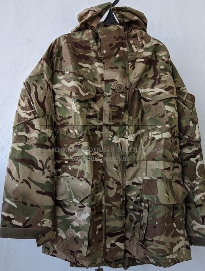 Куртка с непромокаемой дышащей подкладкой Smock Combat with waterproof and MVP liner, камуфляж MTP армия Великобритания новая